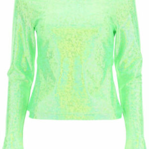 SAKS POTTS HERM GREEN SHIMMER T-SHIRT 2 Green