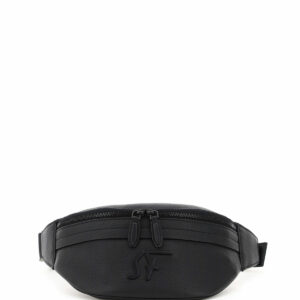 SALVATORE FERRAGAMO FIRENZE BELTPACK WITH MONOGRAM OS Black Leather