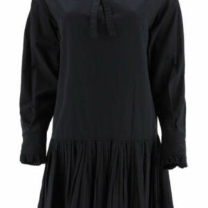 SEE BY CHLOE COTTON MINI DRESS 34 Black Cotton