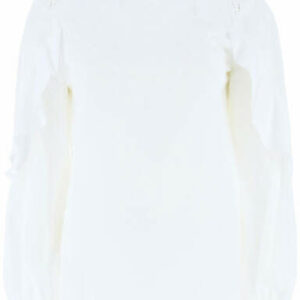 SEE BY CHLOE EMBROIDERED BLOUSE 34 White Cotton