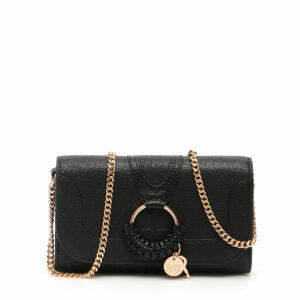 SEE BY CHLOE HANA LONG WALLET CHAIN MINI BAG OS Black Leather