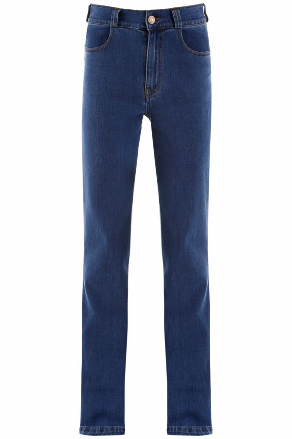 SEE BY CHLOE HIGH WAISTED JEANS 27 Blue Cotton, Denim