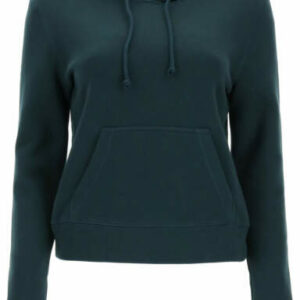 SEE BY CHLOE HOODED SWEATSHIRT WITH LOGO PRINT S Green Cotton