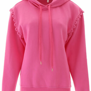 SEE BY CHLOE HOODIE WITH GUIPURE M Cotton