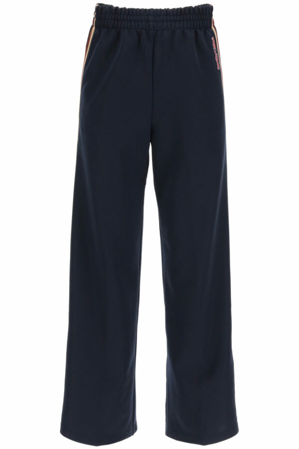 SEE BY CHLOE JOGGER PANTS WITH SIDE BANDS XS Blue