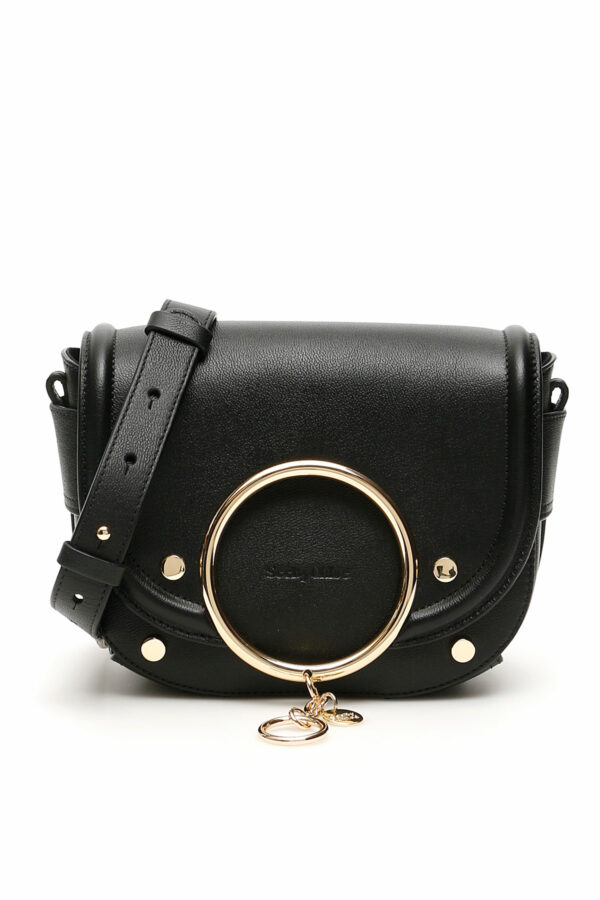 SEE BY CHLOE MARA SHOULDER BAG OS Black Leather