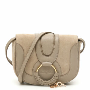 SEE BY CHLOE MINI HANA SHOULDER BAG OS Grey, Beige Leather