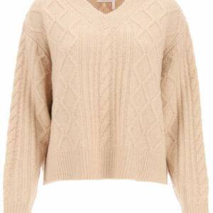 SEE BY CHLOE V-NECK SWEATER M Pink