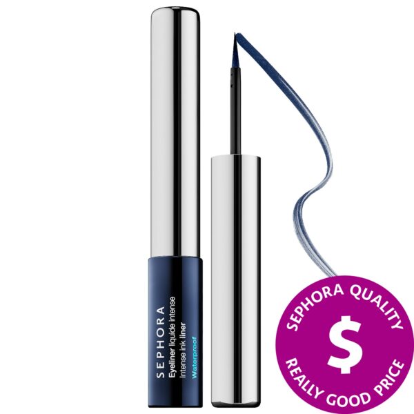 SEPHORA COLLECTION Intense Ink Liquid Waterproof Eyeliner 03 - Satin Dark Navy 0.09 oz/ 2.8 mL
