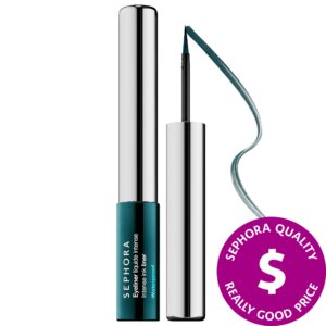 SEPHORA COLLECTION Intense Ink Liquid Waterproof Eyeliner 06 - Satin Forest Green 0.09 oz/ 2.8 mL