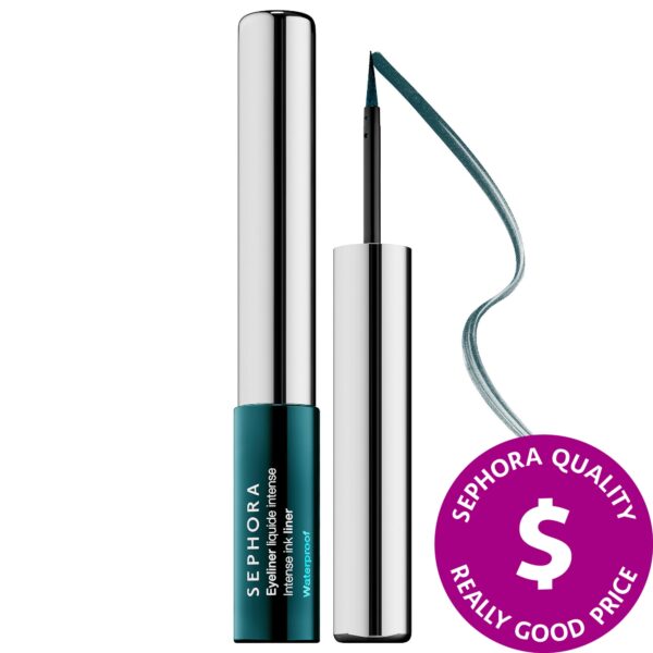 SEPHORA COLLECTION Intense Ink Liquid Waterproof Eyeliner 06 - Satin Forest Green 0.09 oz/ 2.8 mL