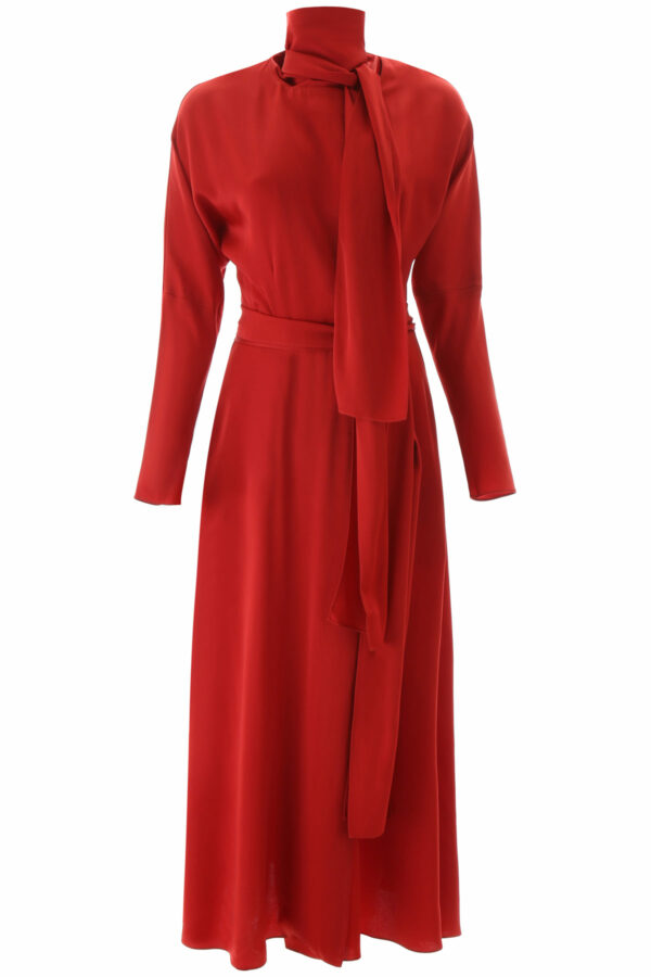 SIES MARJAN BEA DRESS 4 Red Silk