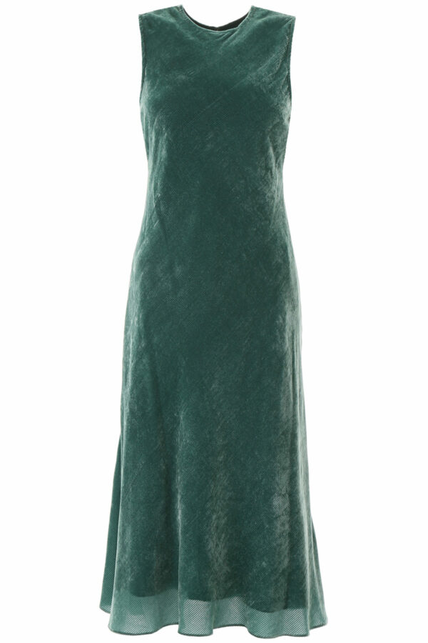 SIES MARJAN VIV DRESS 2 Green Cotton, Silk