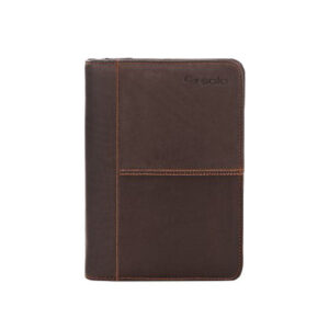 SOLO Premiere Brown Leather Universal Tablet Padfolio Case