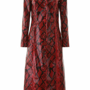 STAND PYTHON PRINT MIA COAT 36 Red, Black