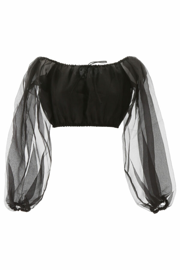 STAUD LELIANI ORGANZA TOP L Black