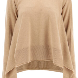 STELLA McCARTNEY ASYMMETRICAL CREW NECK SWEATER 40 Beige Cashmere