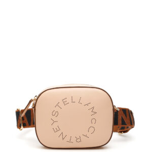 STELLA McCARTNEY BELTBAG WITH PERFORATED LOGO OS Pink, Black, Brown Faux leather