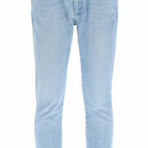 STELLA McCARTNEY BELTED SKINNY JEANS 27 Blue Cotton, Denim