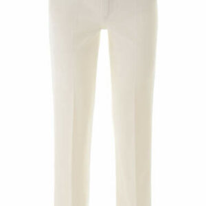 STELLA McCARTNEY CROPPED JEANS 25 White Cotton, Denim