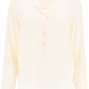 STELLA McCARTNEY EVA SILK SHIRT 38 Beige Silk