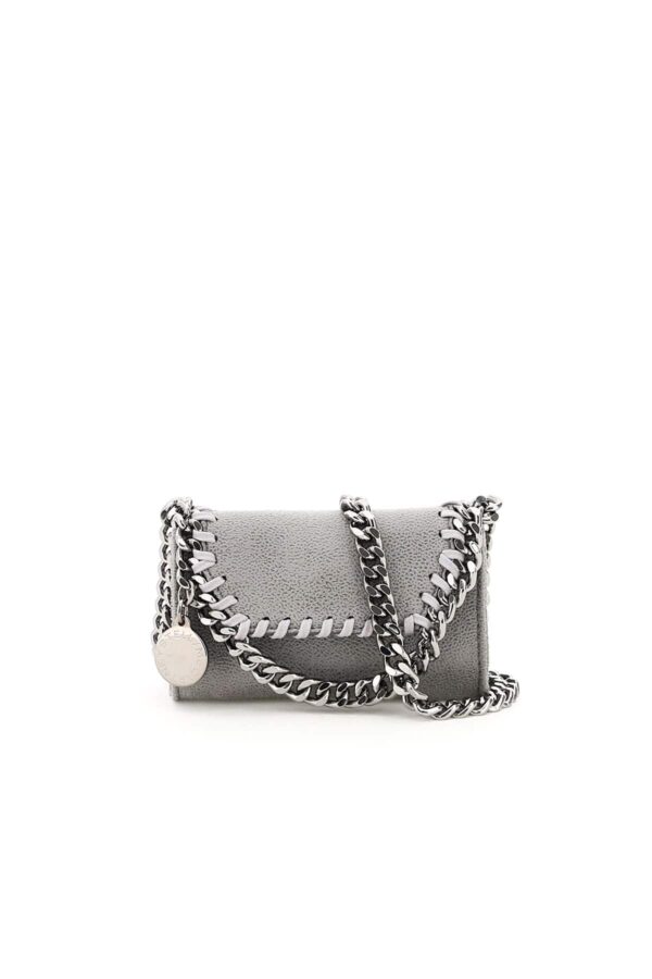 STELLA McCARTNEY FALABELLA MICRO SHOULDER BAG OS Grey Faux leather