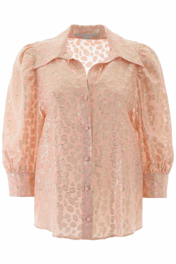 STELLA McCARTNEY FIL COUPE' SHIRT 38 Pink, Gold Silk