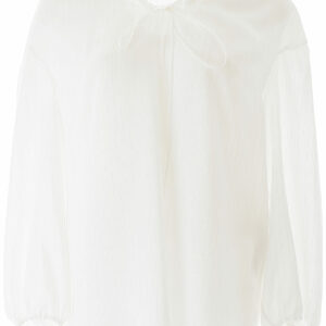 STELLA McCARTNEY PINSTRIPE BLOUSE 36 White