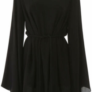 STELLA McCARTNEY SHANIYA MINI DRESS WITH CRYSTALS 40 Black