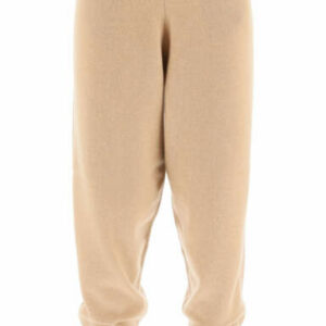 STELLA McCARTNEY SPORTS TROUSERS IN CASHMERE AND WOOL 38 Beige, Brown Cashmere, Wool