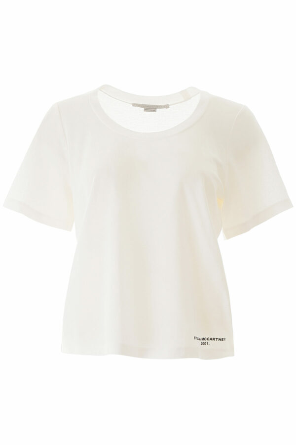 STELLA McCARTNEY STELLA 2001 PRINT T-SHIRT 40 Beige Cotton