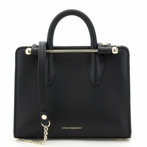 STRATHBERRY THE STRATHBERRY NANO TOTE BAG OS Black Leather