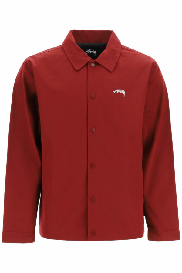 STUSSY CLASSIC COACH JACKET S Red Cotton, Technical