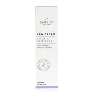 Sagely Naturals Calm Controlled CBD Cream - 4.0 oz