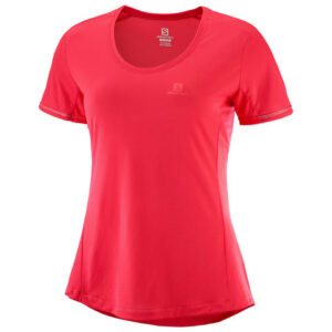 Salomon Agile SS Tee Shirt - Women's Hibiscus Md