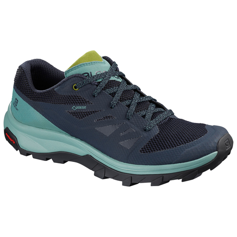 Salomon Outline GTX Hiking Shoes - Women's Trellis/navy Blaze 8.5