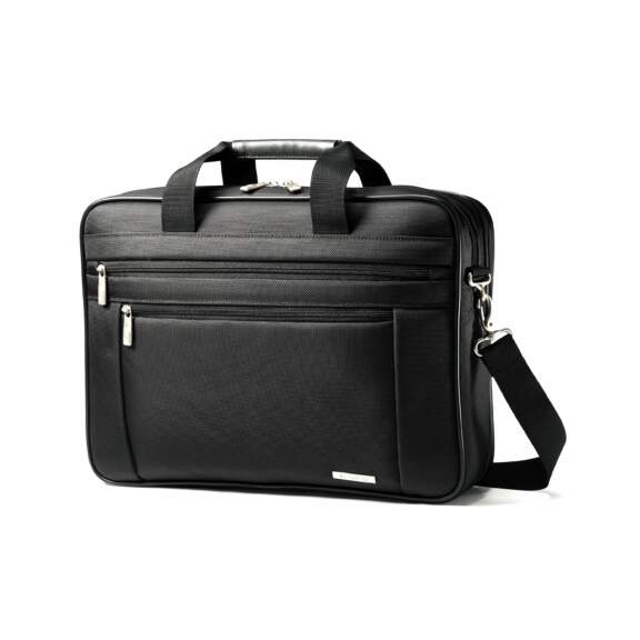 Samsonite Classic Business Perfect Fit Two Gusset Laptop Bag - 15.6" Black Samsonite Classic Business Perfect Fit Two Gusset Laptop Bag - 15.6" Black