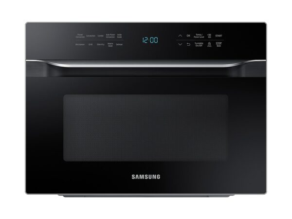 Samsung 1.2 cu. ft. PowerGrill Duo Countertop Microwave with Power Convection and Built-In Application in Black(MC12J8035CT/AA)