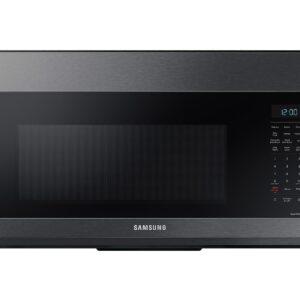 Samsung 1.7 cu ft. Smart Over-the-Range Microwave with Convection & Slim Fry in Black Stainless Steel(MC17T8000CG/AA)