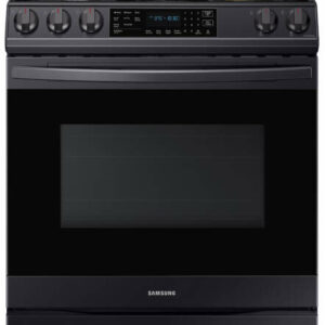 Samsung 6.0 Cu. Ft. Fingerprint Resistant Black Stainless Steel Front Control Slide-In Gas Range With Air Fry