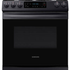 Samsung 6.0 Cu. Ft. Fingerprint Resistant Black Stainless Steel Front Control Slide-In Gas Range With Convection