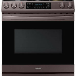 Samsung 6.0 Cu. Ft. Fingerprint Resistant Tuscan Stainless Steel Front Control Slide-In Gas Range With Air Fry