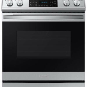 Samsung 6.3 Cu. Ft. Fingerprint Resistant Stainless Steel Front Control Slide-In Electric Range With Air Fry