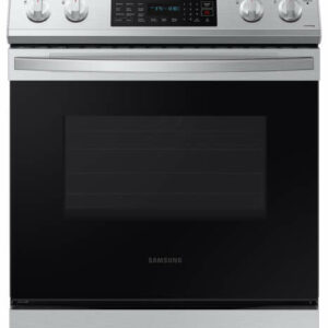 Samsung 6.3 Cu. Ft. Fingerprint Resistant Stainless Steel Front Control Slide-In Electric Range With Convection