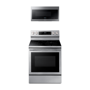 Samsung Freestanding Electric Range with True Convetion + Over-the-Range Microwave in Stainless Steel(BNDL-1580227688911)