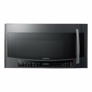 Samsung MC17J8000C 30 Inch Wide 1.7 Cu. Ft. 950 Watt Over-the-Range Microwave with 300 CFM Blower and Slim Fry Technology Black Stainless Steel