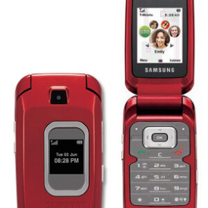 Samsung T229 Phone, Tri-Band GSM, Camera, Bluetooth (Red) - Unlocked