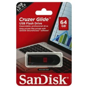 SanDisk Cruzer Glide USB Flash Drive 64 GB - 1.0 ea