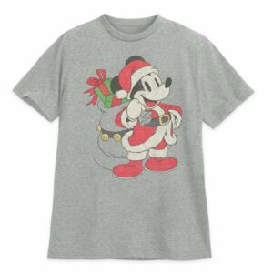 Santa Mickey Mouse Holiday T-Shirt for Adults Official shopDisney