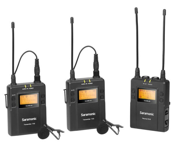 Saramonic 2-Person Wireless Lavalier Microphone System With Portable Dual-Channel Camera-Mountable Receiver
